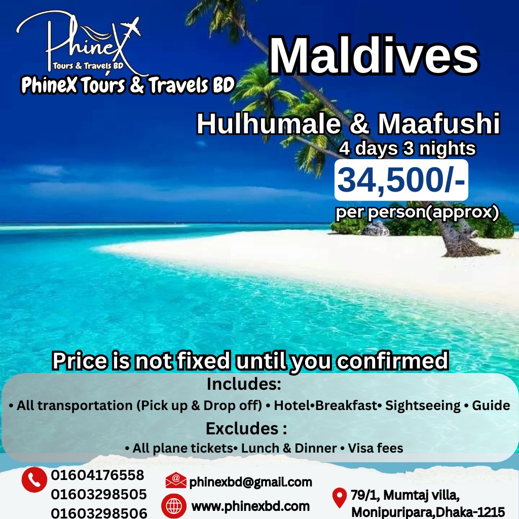 MALDIVES (hulhumale & maafushi)